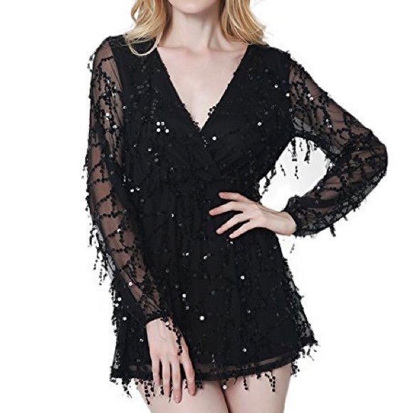 Exlura Pants - Exlura Dripping Sequined Romper